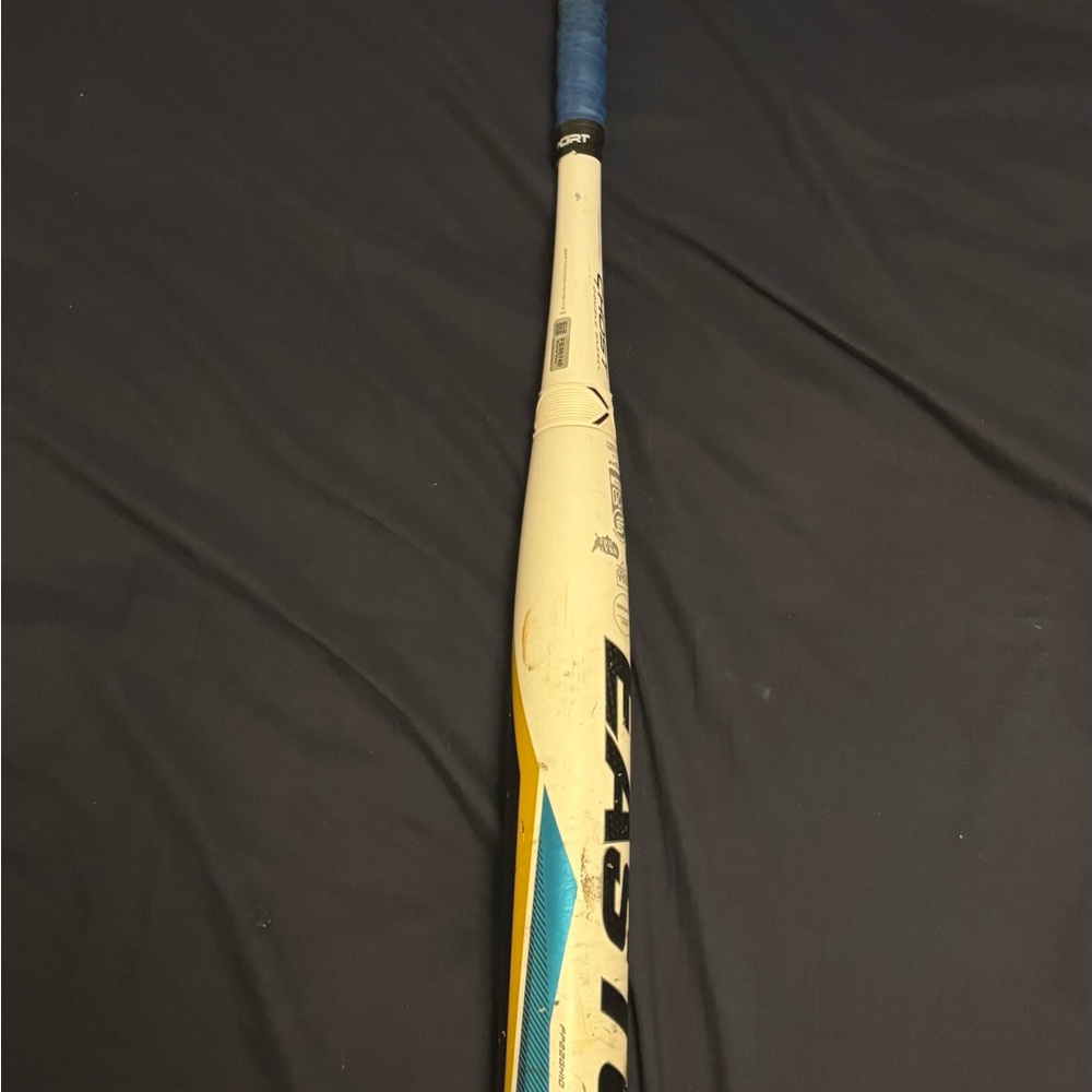 Easton Ghost Softball Bat with Blue Grip and White Body